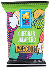 Pop Art - Gourmet Popcorn White Cheddar Jalapeno, 5 Oz | Pack of 9