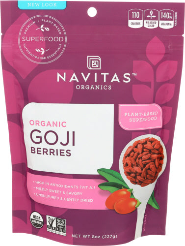 Navitas - Organic Dried Goji Berries, 8  Oz