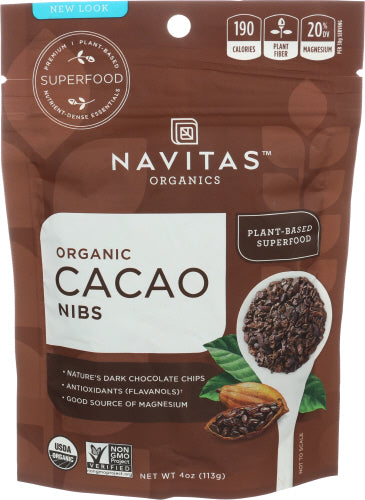 Navitas - Organics Vegan Cacao Nibs - 4oz