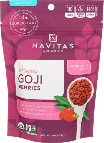 Navitas - Organics Vegan Goji Berries, 4 Oz