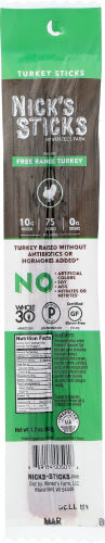 Nick's Sticks - Free-Range Turkey Snack Stick, 1.7 oz | Pack of 25