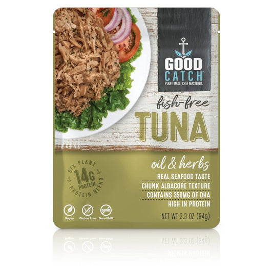 Good Catch - Fish Free Tuna Oil & Herb, 3.3 OZ | Pack of 12