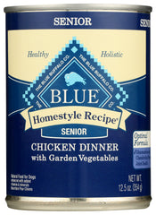 Blue Buffalo - Senior Homestyle Chicken Can Dog Food, 12.5 Oz | Pack of 12