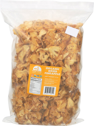 Mavuno Harvest - Organic All-Natural Dried Pineapple, 5 Lbs | Pack of 2