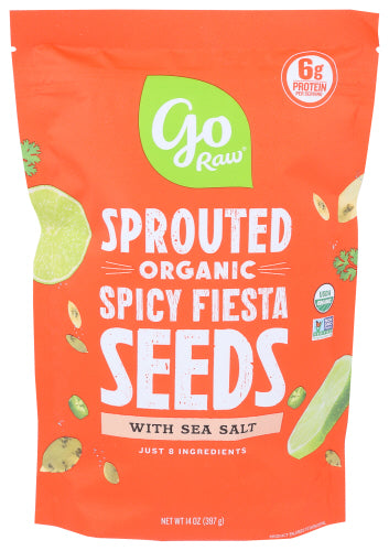 Go Raw - Sprouted Spicy Fiesta Seeds, 16  Oz | Pack of 6