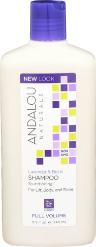 Andalou Naturals - Full Volume Shampoo Lavender and Biotin, 11.5Oz