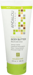 Andalou Naturals - Body Butter Nourishing Kukui Cocoa, 8Oz