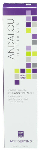 Andalou Naturals - Age Defying Apricot Probiotic Cleansing Milk, 178mL