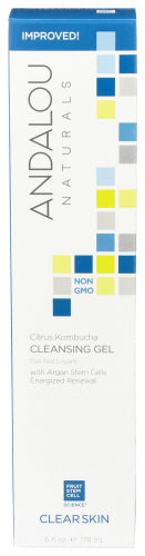 Andalou Naturals - Clear Skin Citrus Kombucha Cleansing Gel, 6Oz