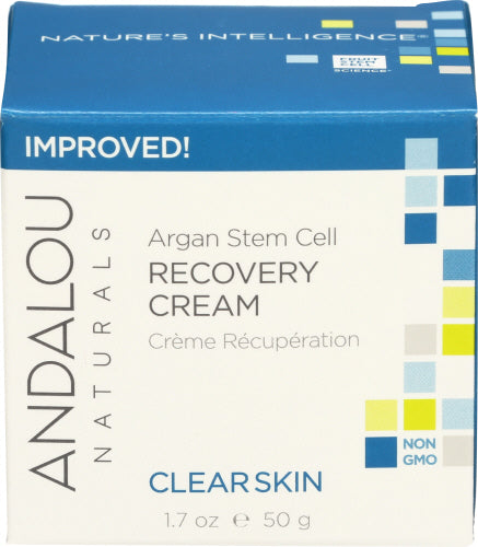 Andalou Naturals - Argan Stem Cell, Recovery Cream, Clearer Skin, 1.7 fl oz