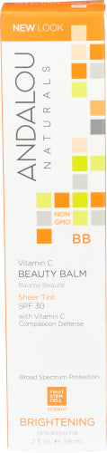 Andalou Naturals - BB Vitamin C Beauty Balm, Brightening SPF 30, 2 fl oz