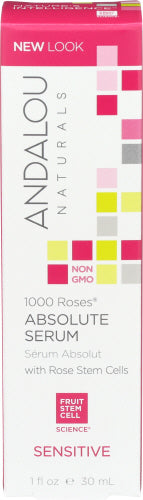 Andalou Naturals - 1000 Roses Absolute Serum Sensitive, 1 Fl Oz