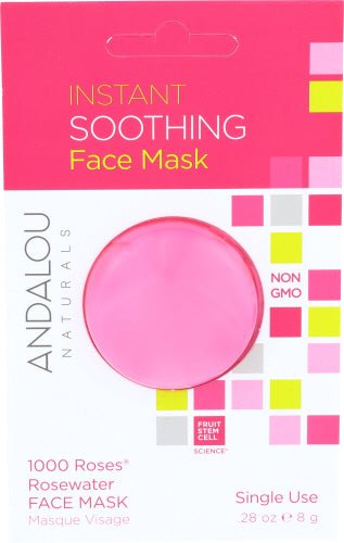 Andalou Naturals - Soothing Face Mask 1000 Roses Rosewater, 0.28 Oz | Pack of 6