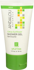 Andalou Naturals - Uplifting Shower Gel Citrus Sunflower, 1.7 Oz | Pack of 6