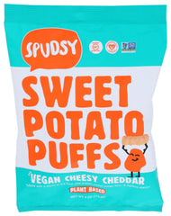 SPUDSY - Cheddar Sweet Potato Puffs, 4 Oz  | Pack of 12