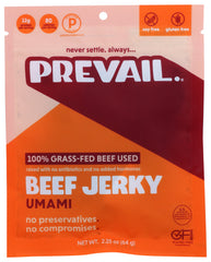 Prevail - Umami Beef Jerky, 2.25 Oz | Pack of 8