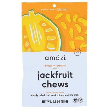 Amazi: Ginger Turmeric Jackfruit Chews, 2.30 Oz
 | Pack of 6