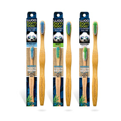 WooBamboo - Adult Medium Toothbrush - 1piece (Case of 12)  | Pack of 12