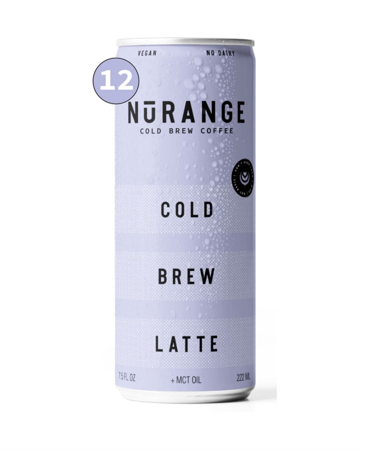NuRange Coffee - Premium Cold Brew Latte 8.4oz - Pack of 12
