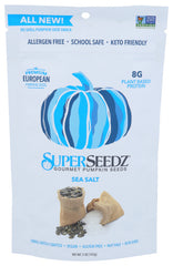 SuperSeedz - Gourmet Pumpkin Seeds Sea Salt, 5 oz | Pack of 6