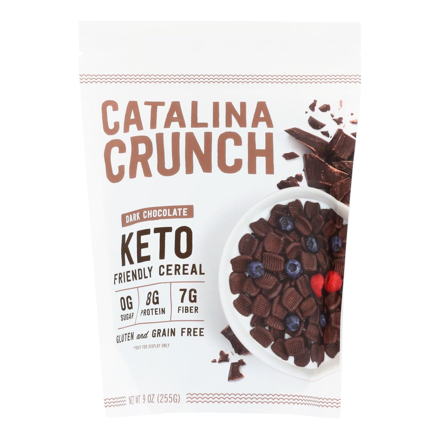 Catalina Crunch - Keto Friendly Cereal Dark Chocolate, 9 oz - Pack of 6