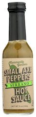 Small Axe Peppers - Sauce Hot Serrano, 5 OZ | Pack of 6