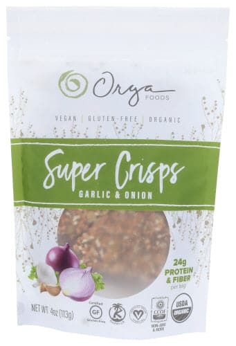 Orga Foods - Garlic & Onion Super Crisps, 4oz

 | Pack of 12