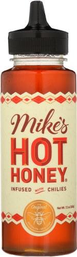 Mikes Hot Honey  - Honey Infused with Chilies, 12 Oz | Pack of 6