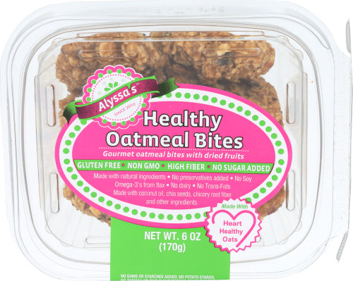 ALYSSA'S - Healthy Oatmeal Bites, 6 OZ | Pack of 20