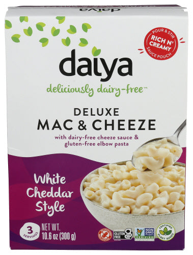 Daiya - Mac & Cheezy Deluxe Dairy Free White Cheddar Style, 10.6 oz | Pack of 8