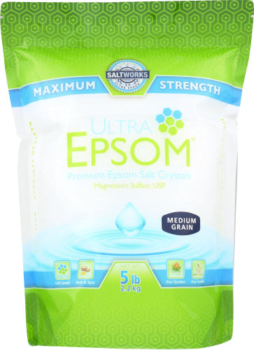 Saltworks - Ultra Epsom Salt Medium Grain, 5 lb