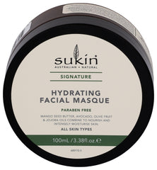 Sukin - Masque Facial Hydrating, 3.38 Oz