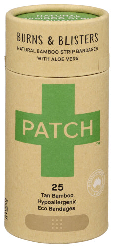 Patch - Natural Aloe Vera Bamboo Strip Bandages, 25 Pc | Pack of 3