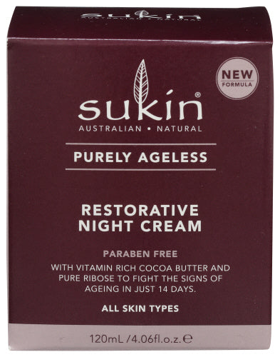 Sukin - Purely Ageless Restorative Night Cream, 4.06 Fl Oz