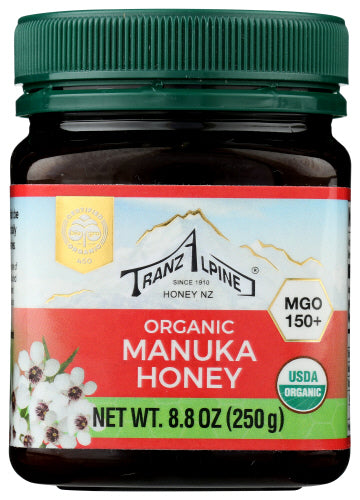 Tranzalpine - Organic Manuka Multifloral Honey MG150+, 8.8 Oz