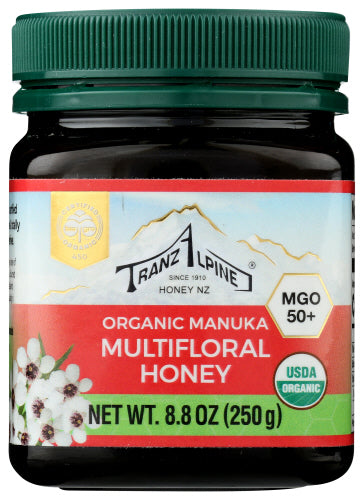 Tranzalpine - Organic Manuka Multifloral Honey Mgo 50+, 8.8 OZ.