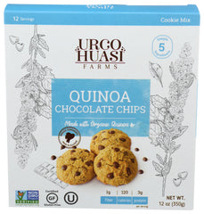 Urcohuasi Farms - Quinoa Chocolate Chips Cookie Mix, 12 Oz | Pack of 8