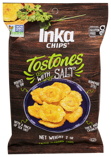 Inka - Chips Tostones With Salt, 2 Oz | Pack of 8