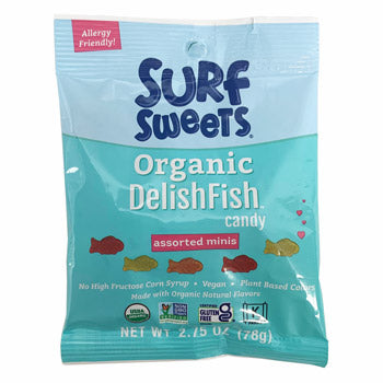 SURF SWEETS - Organic DelishFish Assorted Minis, 2.75 Oz | Pack of 12