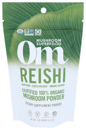 Om Mushroom Superfood - Organic Reishi Mushroom Powder, 50 Servings