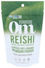 Om Mushroom Superfood - Organic Reishi Mushroom Powder, 50 Servings