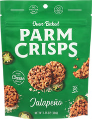 ParmCrisps, Jalapeno Crisps cheese crackers, 1.75 Oz | Pack of 12