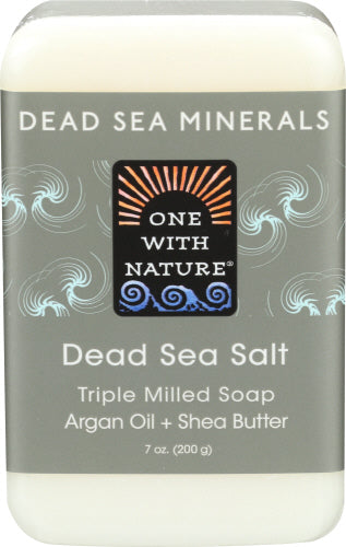One With Nature - Dead Sea Mineral Salt Soap, 7 Oz