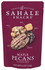 Sahale Snacks - Maple Pecan Premium Blend Nuts Pecan Blend, 4.0 Oz | Pack of 6