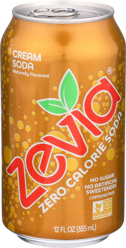 Zevia - Zero Calorie Soda Cream Soda - 6 PK | Pack of 4