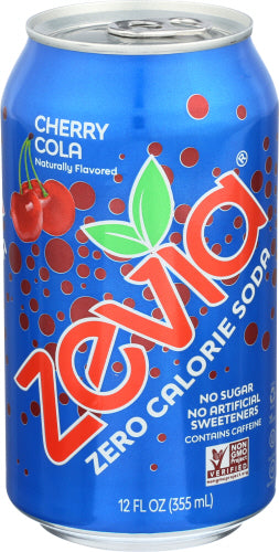 Zevia - Cherry Cola Soda, 6 Pack | Pack of 4