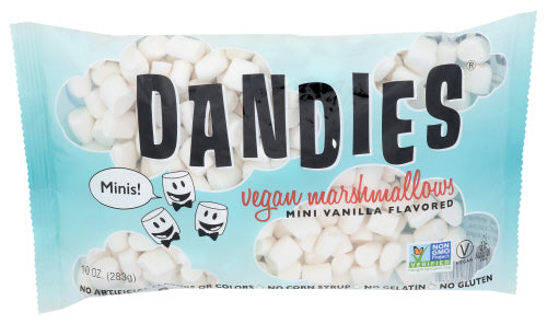 Dandies - All Natural Mini Marshmallows Vanilla, 10 Oz | Pack of 12