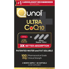 Qunol - Ultra CoQ10 Dietary Supplement Softgels - 60 Count