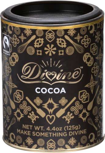 Divine Chocolate - Cocoa Powder Fair Trade, 4.4 Oz | Pack of 12