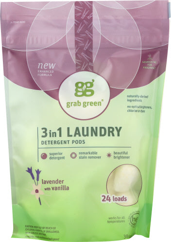 Grab Green - Laundry Detergent Lavender with Vanilla, 24 Ct